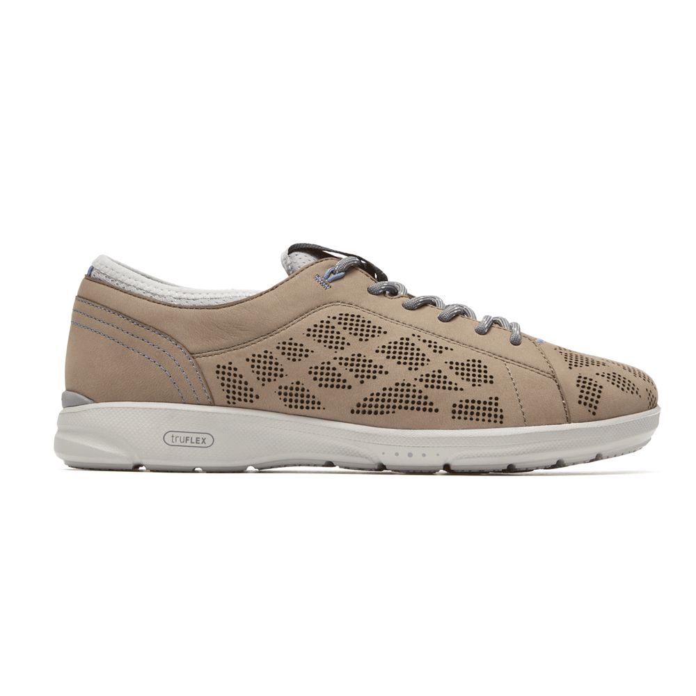 Rockport Truflex Lace-To-Toe  - Womens Sneakers - Khaki - NZ (ENW-473129)